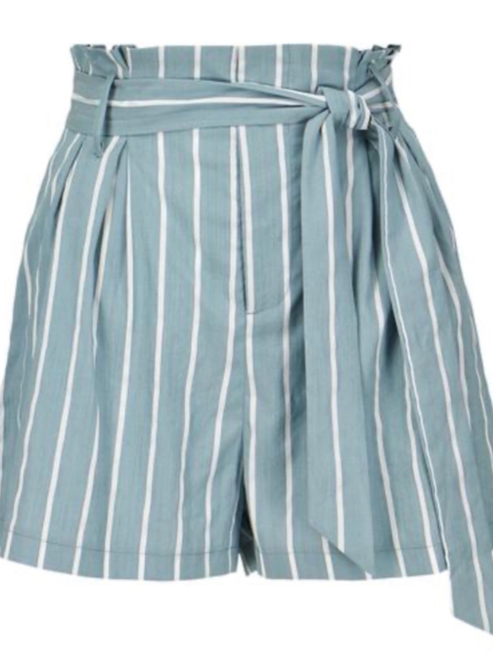 Stripped Paper bag Short